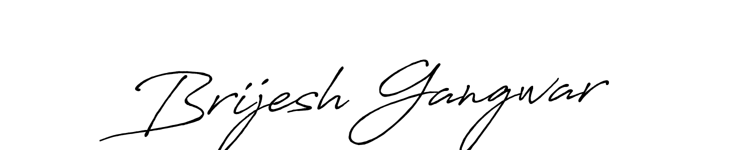 The best way (Antro_Vectra_Bolder) to make a short signature is to pick only two or three words in your name. The name Brijesh Gangwar include a total of six letters. For converting this name. Brijesh Gangwar signature style 7 images and pictures png