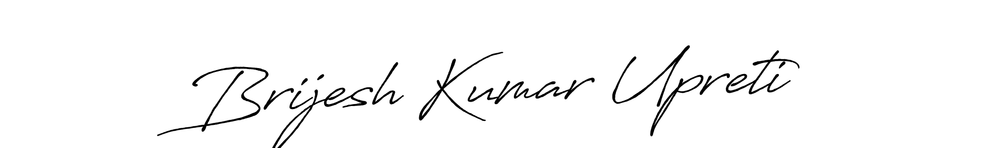 How to make Brijesh Kumar Upreti signature? Antro_Vectra_Bolder is a professional autograph style. Create handwritten signature for Brijesh Kumar Upreti name. Brijesh Kumar Upreti signature style 7 images and pictures png