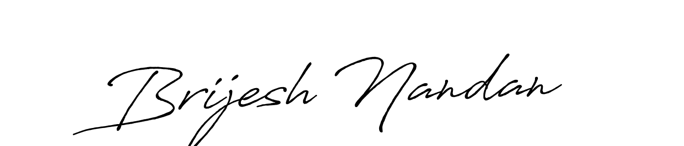 How to make Brijesh Nandan signature? Antro_Vectra_Bolder is a professional autograph style. Create handwritten signature for Brijesh Nandan name. Brijesh Nandan signature style 7 images and pictures png