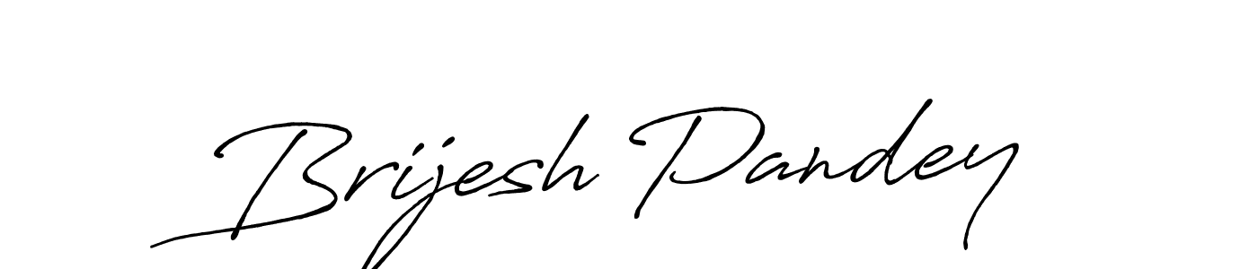 Brijesh Pandey stylish signature style. Best Handwritten Sign (Antro_Vectra_Bolder) for my name. Handwritten Signature Collection Ideas for my name Brijesh Pandey. Brijesh Pandey signature style 7 images and pictures png