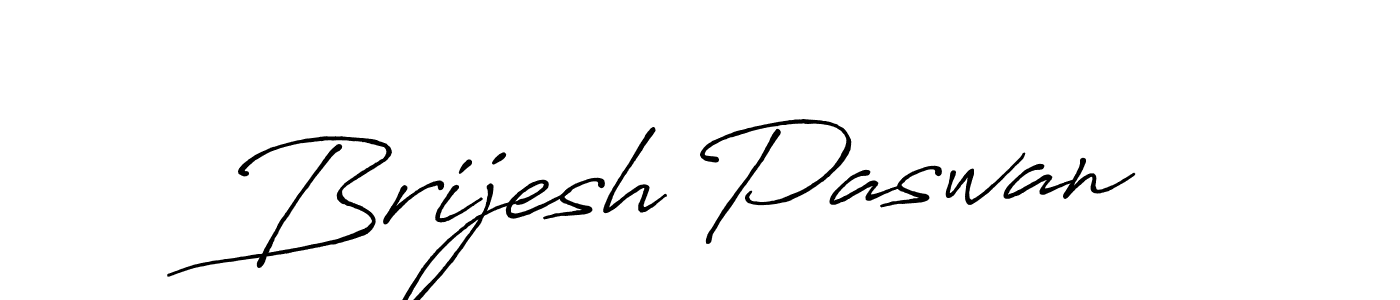 Also we have Brijesh Paswan name is the best signature style. Create professional handwritten signature collection using Antro_Vectra_Bolder autograph style. Brijesh Paswan signature style 7 images and pictures png