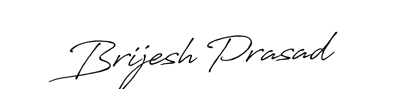 Make a beautiful signature design for name Brijesh Prasad. With this signature (Antro_Vectra_Bolder) style, you can create a handwritten signature for free. Brijesh Prasad signature style 7 images and pictures png