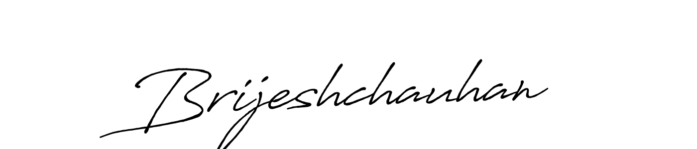 How to make Brijeshchauhan name signature. Use Antro_Vectra_Bolder style for creating short signs online. This is the latest handwritten sign. Brijeshchauhan signature style 7 images and pictures png