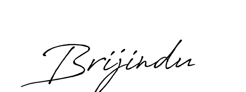 Use a signature maker to create a handwritten signature online. With this signature software, you can design (Antro_Vectra_Bolder) your own signature for name Brijindu. Brijindu signature style 7 images and pictures png