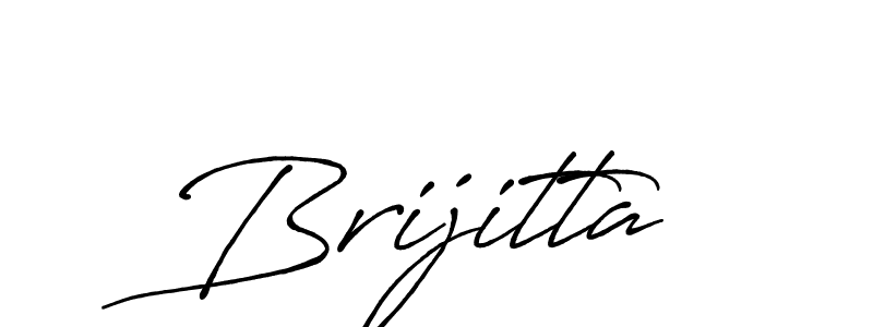 Use a signature maker to create a handwritten signature online. With this signature software, you can design (Antro_Vectra_Bolder) your own signature for name Brijitta. Brijitta signature style 7 images and pictures png