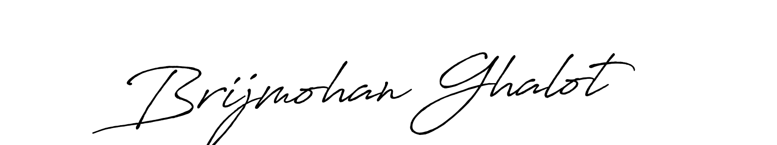 Brijmohan Ghalot stylish signature style. Best Handwritten Sign (Antro_Vectra_Bolder) for my name. Handwritten Signature Collection Ideas for my name Brijmohan Ghalot. Brijmohan Ghalot signature style 7 images and pictures png