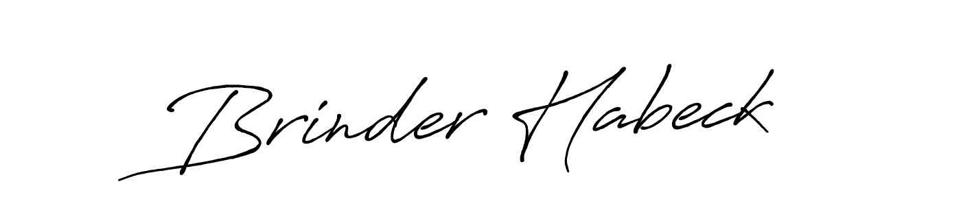The best way (Antro_Vectra_Bolder) to make a short signature is to pick only two or three words in your name. The name Brinder Habeck include a total of six letters. For converting this name. Brinder Habeck signature style 7 images and pictures png