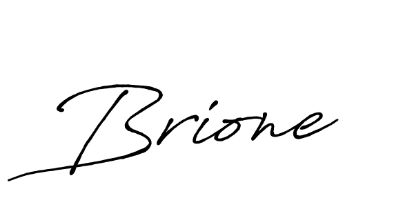 Also we have Brione name is the best signature style. Create professional handwritten signature collection using Antro_Vectra_Bolder autograph style. Brione signature style 7 images and pictures png