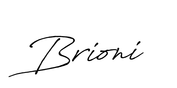 Design your own signature with our free online signature maker. With this signature software, you can create a handwritten (Antro_Vectra_Bolder) signature for name Brioni. Brioni signature style 7 images and pictures png