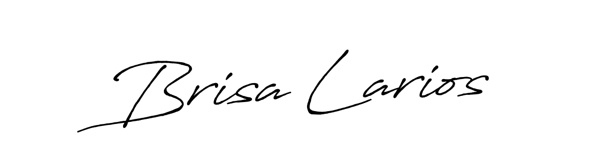Use a signature maker to create a handwritten signature online. With this signature software, you can design (Antro_Vectra_Bolder) your own signature for name Brisa Larios. Brisa Larios signature style 7 images and pictures png