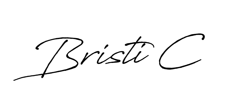 Design your own signature with our free online signature maker. With this signature software, you can create a handwritten (Antro_Vectra_Bolder) signature for name Bristi C. Bristi C signature style 7 images and pictures png