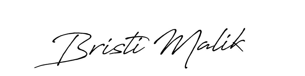 Also we have Bristi Malik name is the best signature style. Create professional handwritten signature collection using Antro_Vectra_Bolder autograph style. Bristi Malik signature style 7 images and pictures png