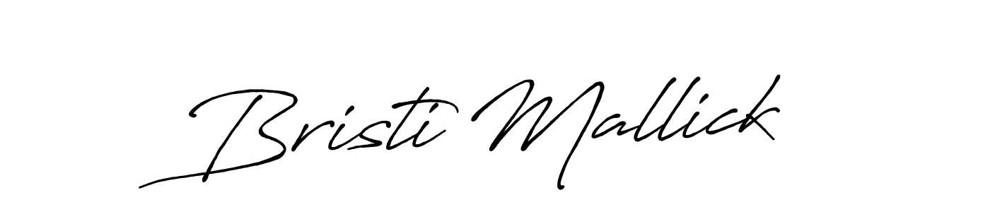 Also we have Bristi Mallick name is the best signature style. Create professional handwritten signature collection using Antro_Vectra_Bolder autograph style. Bristi Mallick signature style 7 images and pictures png