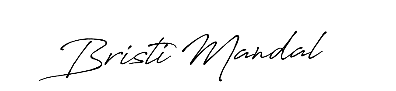 Design your own signature with our free online signature maker. With this signature software, you can create a handwritten (Antro_Vectra_Bolder) signature for name Bristi Mandal. Bristi Mandal signature style 7 images and pictures png