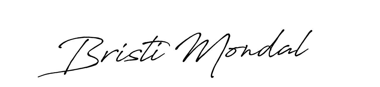 Bristi Mondal stylish signature style. Best Handwritten Sign (Antro_Vectra_Bolder) for my name. Handwritten Signature Collection Ideas for my name Bristi Mondal. Bristi Mondal signature style 7 images and pictures png