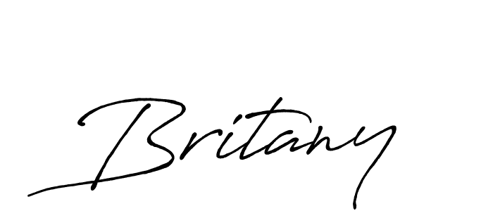 How to make Britany signature? Antro_Vectra_Bolder is a professional autograph style. Create handwritten signature for Britany name. Britany signature style 7 images and pictures png