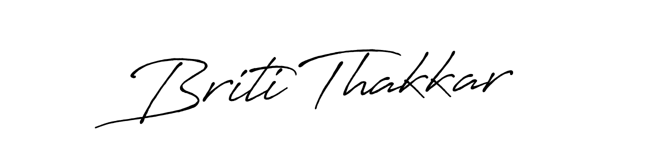 You can use this online signature creator to create a handwritten signature for the name Briti Thakkar. This is the best online autograph maker. Briti Thakkar signature style 7 images and pictures png
