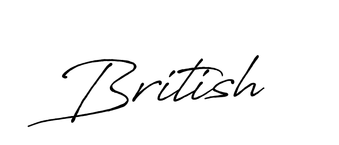 How to make British name signature. Use Antro_Vectra_Bolder style for creating short signs online. This is the latest handwritten sign. British signature style 7 images and pictures png