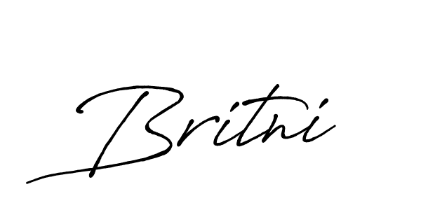 Also we have Britni name is the best signature style. Create professional handwritten signature collection using Antro_Vectra_Bolder autograph style. Britni signature style 7 images and pictures png