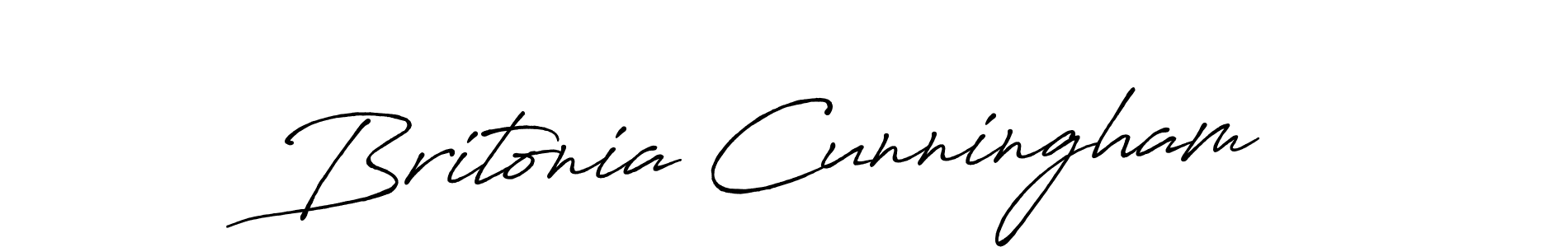 How to make Britonia Cunningham name signature. Use Antro_Vectra_Bolder style for creating short signs online. This is the latest handwritten sign. Britonia Cunningham signature style 7 images and pictures png