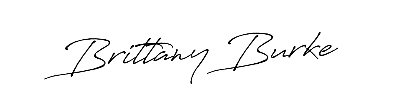Brittany Burke stylish signature style. Best Handwritten Sign (Antro_Vectra_Bolder) for my name. Handwritten Signature Collection Ideas for my name Brittany Burke. Brittany Burke signature style 7 images and pictures png