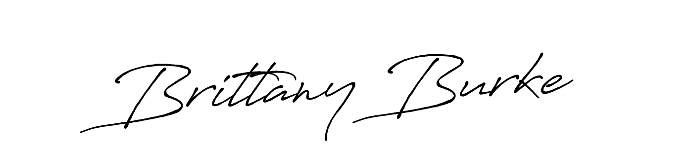 Brittany Burke stylish signature style. Best Handwritten Sign (Antro_Vectra_Bolder) for my name. Handwritten Signature Collection Ideas for my name Brittany Burke. Brittany Burke signature style 7 images and pictures png