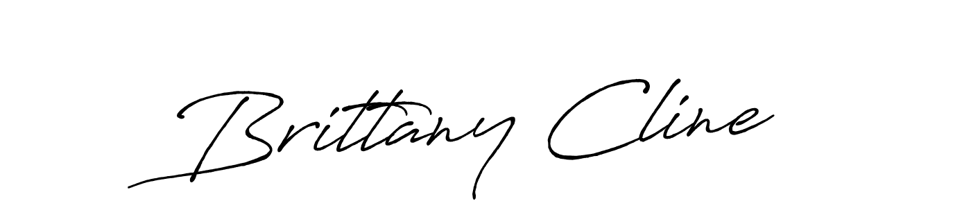 How to make Brittany Cline name signature. Use Antro_Vectra_Bolder style for creating short signs online. This is the latest handwritten sign. Brittany Cline signature style 7 images and pictures png