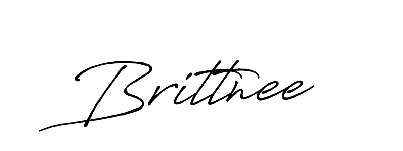 Make a beautiful signature design for name Brittnee. With this signature (Antro_Vectra_Bolder) style, you can create a handwritten signature for free. Brittnee signature style 7 images and pictures png