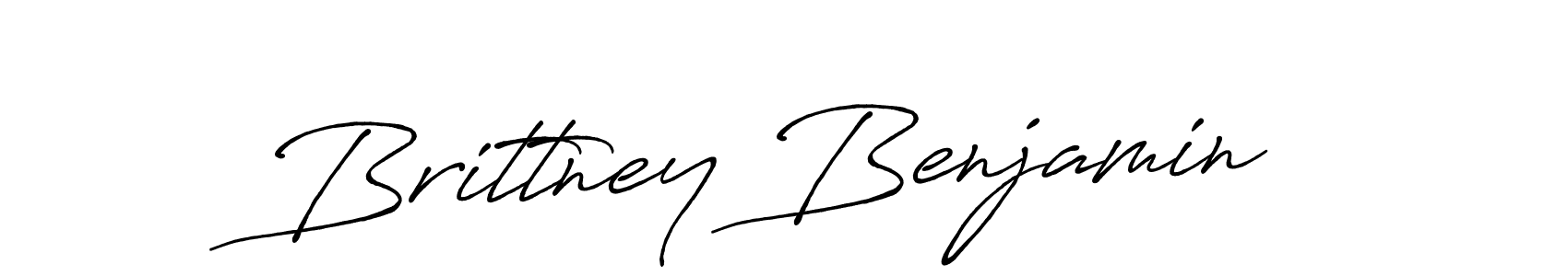 Design your own signature with our free online signature maker. With this signature software, you can create a handwritten (Antro_Vectra_Bolder) signature for name Brittney Benjamin. Brittney Benjamin signature style 7 images and pictures png