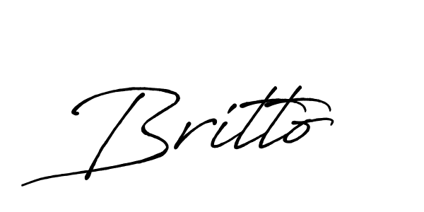 How to make Britto name signature. Use Antro_Vectra_Bolder style for creating short signs online. This is the latest handwritten sign. Britto signature style 7 images and pictures png