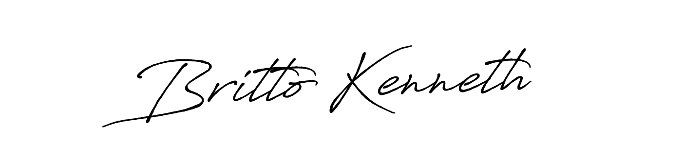 Also You can easily find your signature by using the search form. We will create Britto Kenneth name handwritten signature images for you free of cost using Antro_Vectra_Bolder sign style. Britto Kenneth signature style 7 images and pictures png