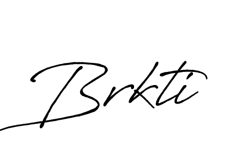 Create a beautiful signature design for name Brkti. With this signature (Antro_Vectra_Bolder) fonts, you can make a handwritten signature for free. Brkti signature style 7 images and pictures png