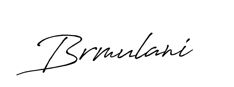Use a signature maker to create a handwritten signature online. With this signature software, you can design (Antro_Vectra_Bolder) your own signature for name Brmulani. Brmulani signature style 7 images and pictures png