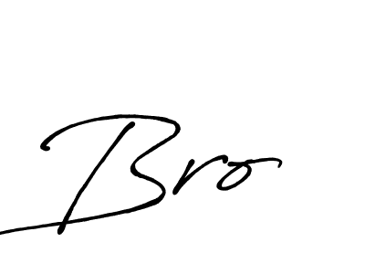 Make a beautiful signature design for name Bro . With this signature (Antro_Vectra_Bolder) style, you can create a handwritten signature for free. Bro  signature style 7 images and pictures png