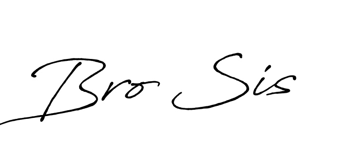 Similarly Antro_Vectra_Bolder is the best handwritten signature design. Signature creator online .You can use it as an online autograph creator for name Bro Sis. Bro Sis signature style 7 images and pictures png