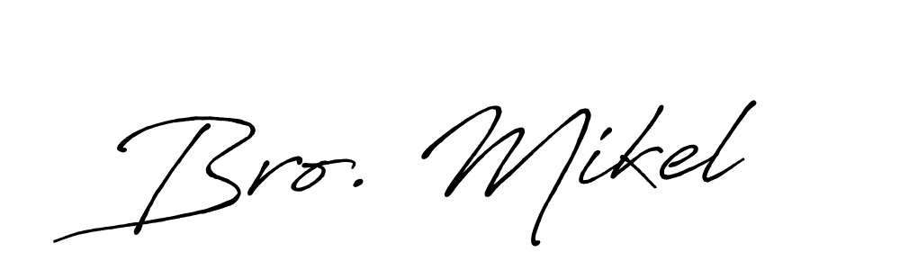 Once you've used our free online signature maker to create your best signature Antro_Vectra_Bolder style, it's time to enjoy all of the benefits that Bro. Mikel name signing documents. Bro. Mikel signature style 7 images and pictures png