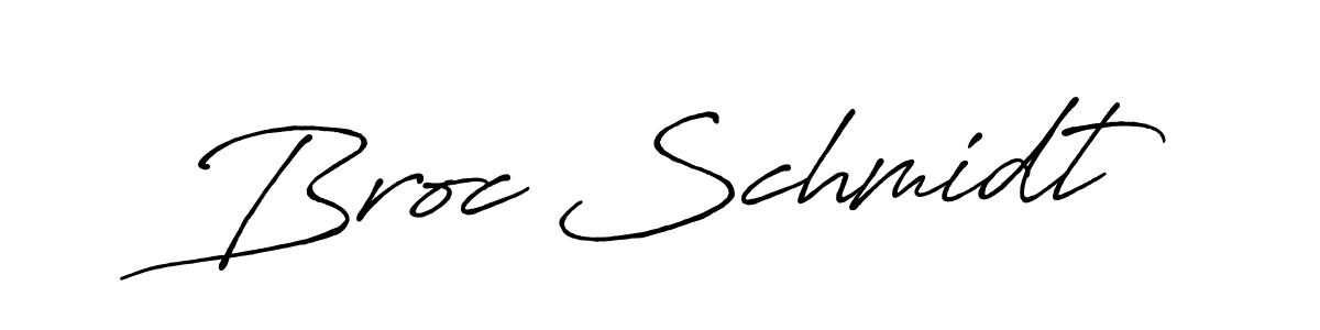 Design your own signature with our free online signature maker. With this signature software, you can create a handwritten (Antro_Vectra_Bolder) signature for name Broc Schmidt. Broc Schmidt signature style 7 images and pictures png