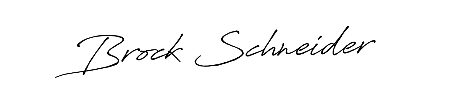 It looks lik you need a new signature style for name Brock Schneider. Design unique handwritten (Antro_Vectra_Bolder) signature with our free signature maker in just a few clicks. Brock Schneider signature style 7 images and pictures png