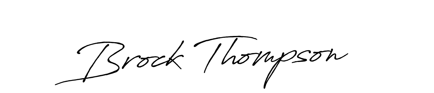 The best way (Antro_Vectra_Bolder) to make a short signature is to pick only two or three words in your name. The name Brock Thompson include a total of six letters. For converting this name. Brock Thompson signature style 7 images and pictures png
