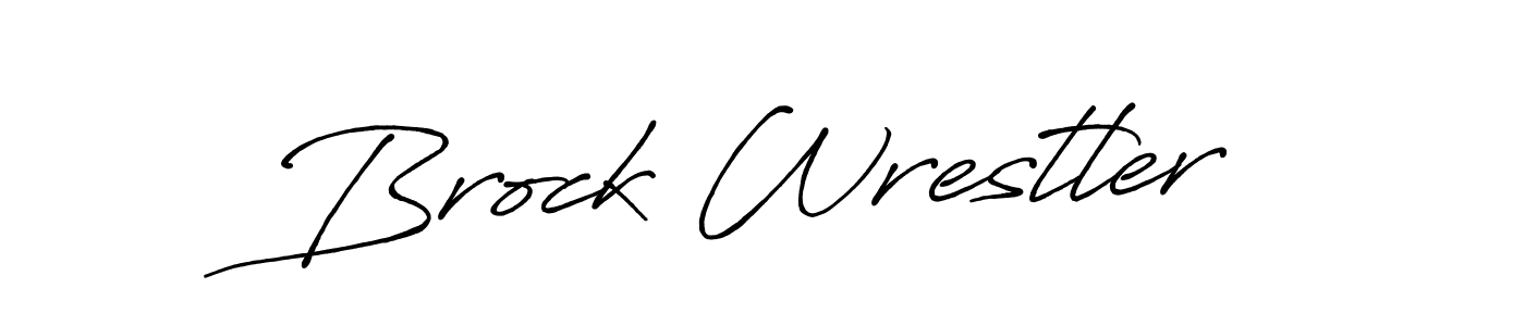 Create a beautiful signature design for name Brock Wrestler. With this signature (Antro_Vectra_Bolder) fonts, you can make a handwritten signature for free. Brock Wrestler signature style 7 images and pictures png
