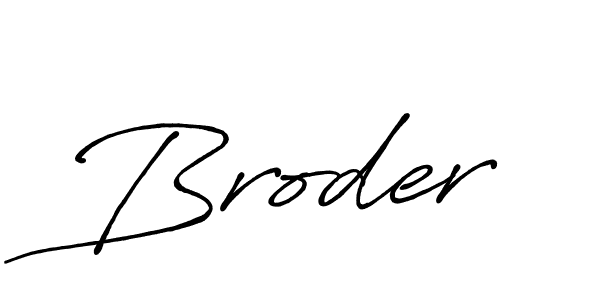 The best way (Antro_Vectra_Bolder) to make a short signature is to pick only two or three words in your name. The name Broder include a total of six letters. For converting this name. Broder signature style 7 images and pictures png