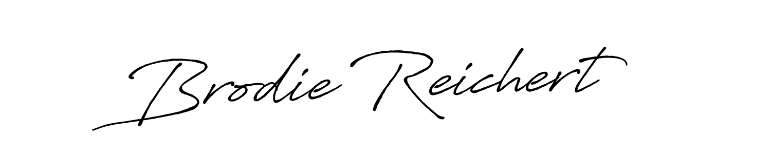 How to make Brodie Reichert name signature. Use Antro_Vectra_Bolder style for creating short signs online. This is the latest handwritten sign. Brodie Reichert signature style 7 images and pictures png