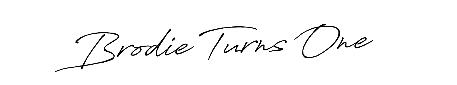 You should practise on your own different ways (Antro_Vectra_Bolder) to write your name (Brodie Turns One) in signature. don't let someone else do it for you. Brodie Turns One signature style 7 images and pictures png