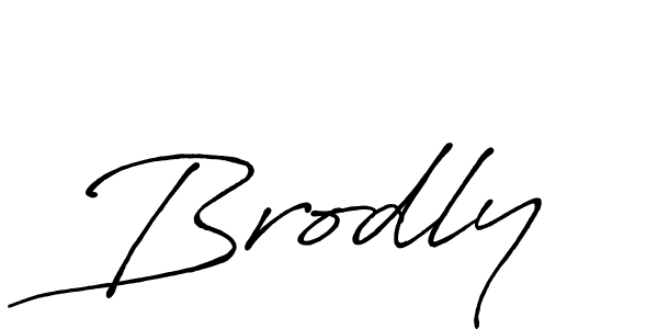 Brodly stylish signature style. Best Handwritten Sign (Antro_Vectra_Bolder) for my name. Handwritten Signature Collection Ideas for my name Brodly. Brodly signature style 7 images and pictures png