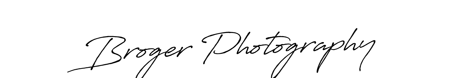 Similarly Antro_Vectra_Bolder is the best handwritten signature design. Signature creator online .You can use it as an online autograph creator for name Broger Photography. Broger Photography signature style 7 images and pictures png