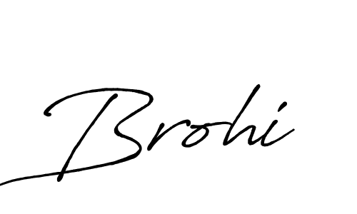 How to make Brohi name signature. Use Antro_Vectra_Bolder style for creating short signs online. This is the latest handwritten sign. Brohi signature style 7 images and pictures png