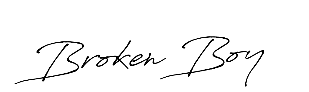 Also we have Broken Boy name is the best signature style. Create professional handwritten signature collection using Antro_Vectra_Bolder autograph style. Broken Boy signature style 7 images and pictures png