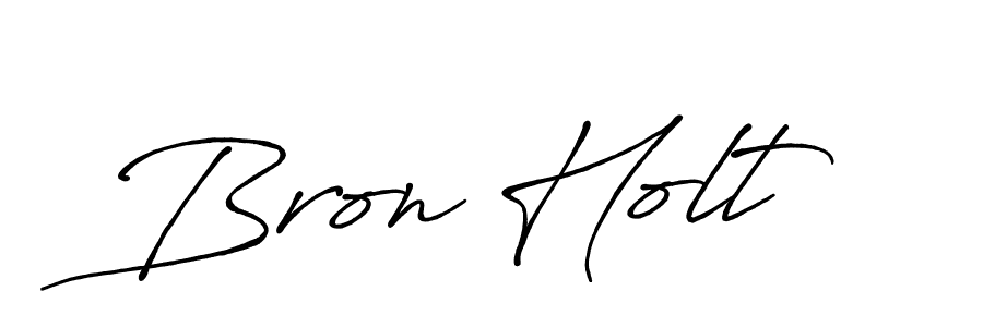 The best way (Antro_Vectra_Bolder) to make a short signature is to pick only two or three words in your name. The name Bron Holt include a total of six letters. For converting this name. Bron Holt signature style 7 images and pictures png