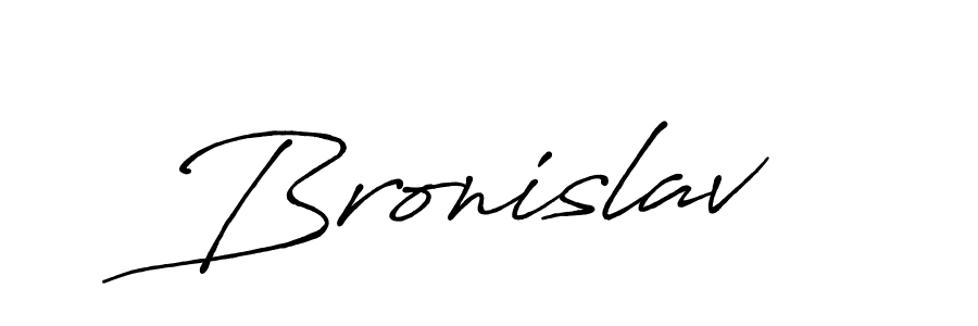 Make a beautiful signature design for name Bronislav. With this signature (Antro_Vectra_Bolder) style, you can create a handwritten signature for free. Bronislav signature style 7 images and pictures png