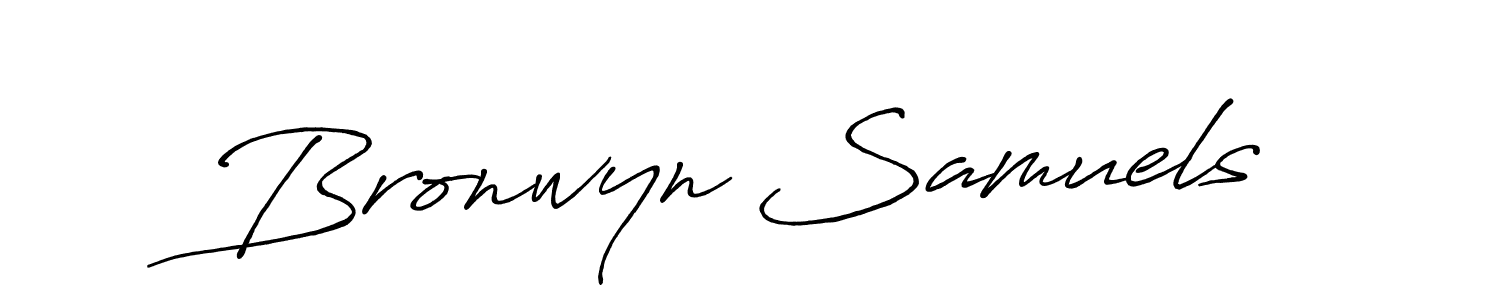 Design your own signature with our free online signature maker. With this signature software, you can create a handwritten (Antro_Vectra_Bolder) signature for name Bronwyn Samuels. Bronwyn Samuels signature style 7 images and pictures png